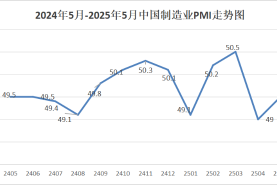 2025年5月份制造业PMI为49.5%